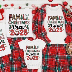 Comfort Colors® Christmas Crew 2025 Shirt, Christmas Family Tee, Christmas Party Gift, 2025 Christmas Crew Family Tee, Christmas Tree Shirt