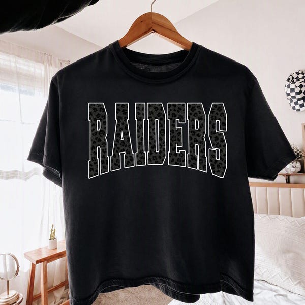 Custom Mascot Shirt, Custom School Spirit Shirt, Raiders Shirt, Comfort Colors® Custom Game Day Shirt, School Mascot Tee