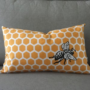 Honey Bee Pillow Cover