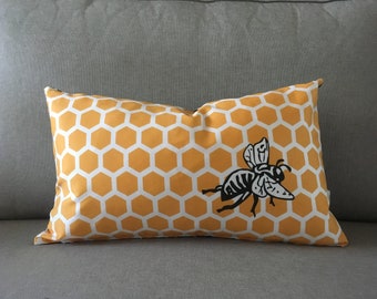 Honey Bee Pillow Cover