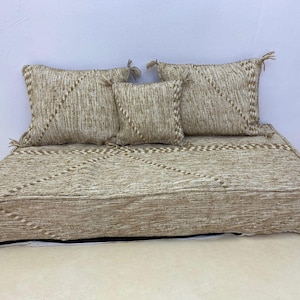 Boho Kilim Floor Sofa - Modular Cushions, Handmade Turkish Style