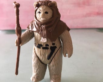 Vintage Ewok Logray Star Wars Kenner Action Figure, 1983 Star Wars