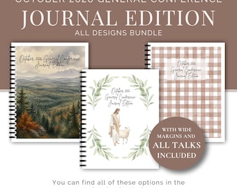 October 2026 General Conference Journal (With Talks) | Printable PDF | All Fall Designs Bundle