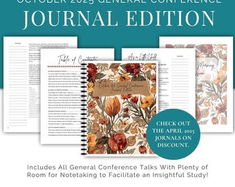 October 2025 General Conference Journal (With Talks) | Printable PDF | Fall Floral | LDS
