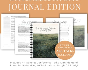 April 2026 General Conference Journal (With Talks) | Meadow Design | Printable PDF