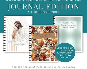 All Colors Bundle! October 2025 General Conference Journal (With Talks) | Printable PDF | LDS