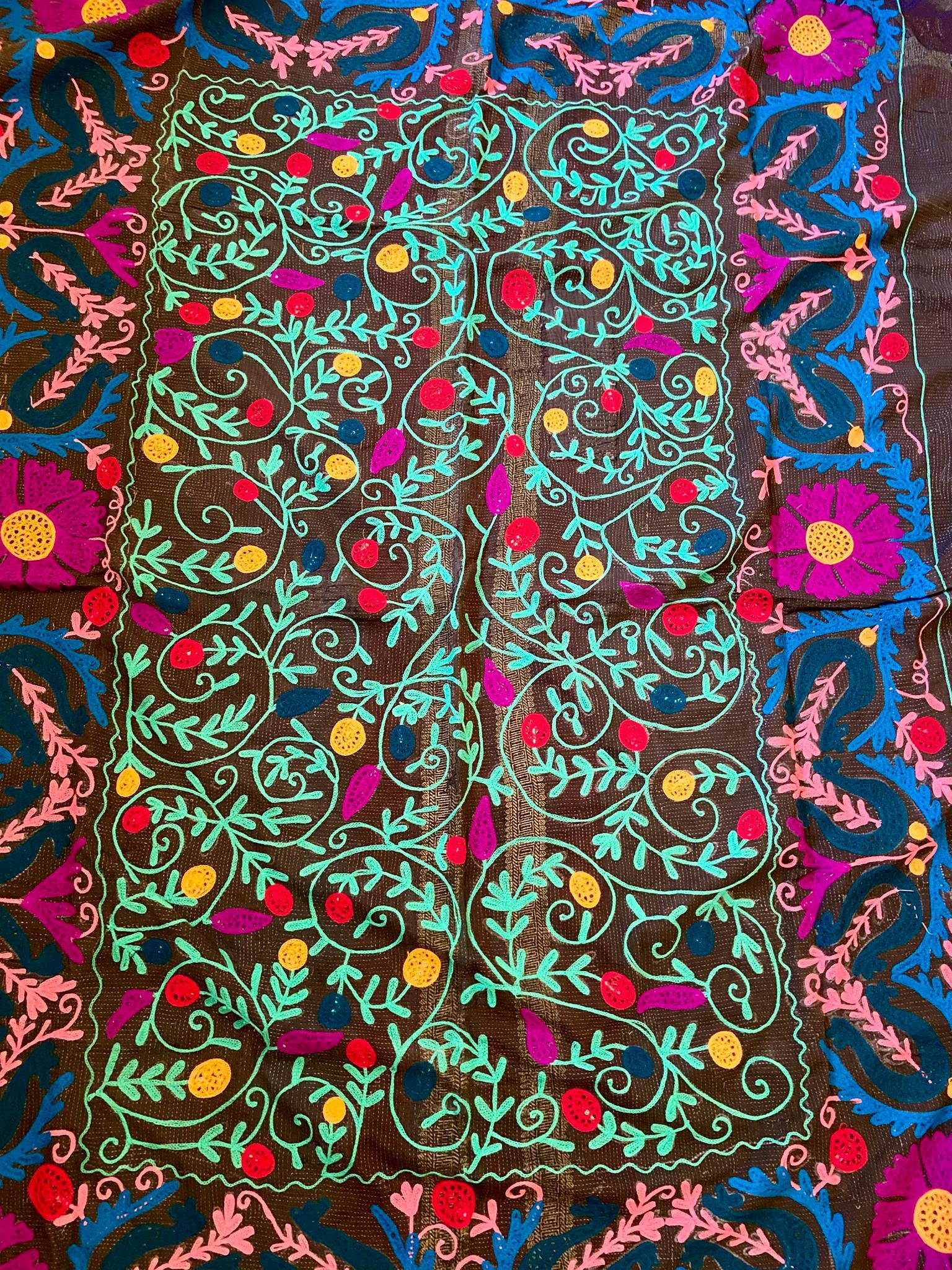 5点セット ヴィンテージ カンタキルト（スザニ刺繍入り）1940年代