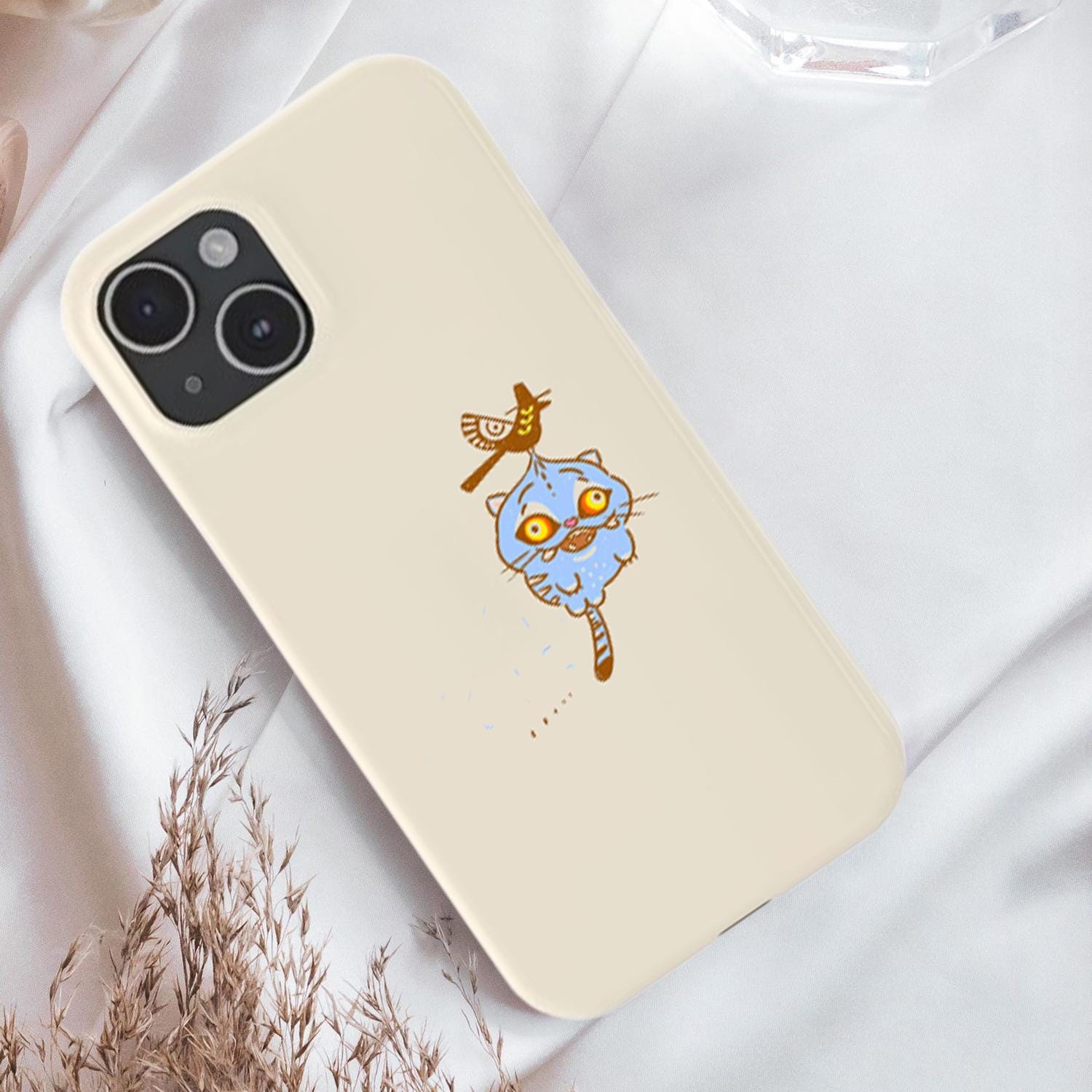 Kpop Demon Hunters Tiger Phone Case, Cute Demon Hunter Blue Tiger Phone Case, Hunters Tiger fan, Cute Animal Gift