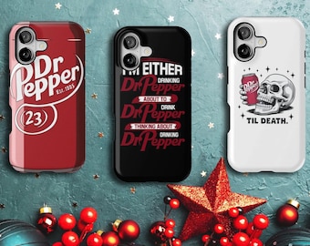 Vintage Dr Pepper Phone Case, Retro Soda Aesthetic Phone Case, Funny Retro Phone Case