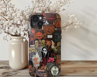 Vintage Halloween Phone Case, Spooky Gothic Phone Case, Halloween Retro Phone Case