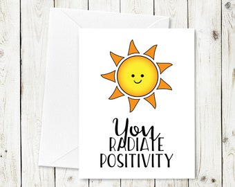 You Radiate Sunshine Printable Card - Instant Download