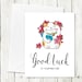 Lucky Cat Printable Good Luck Card - Instant Download - Etsy