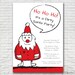 Dirty Santa Holiday Party Invitation Printable or Printed | Etsy