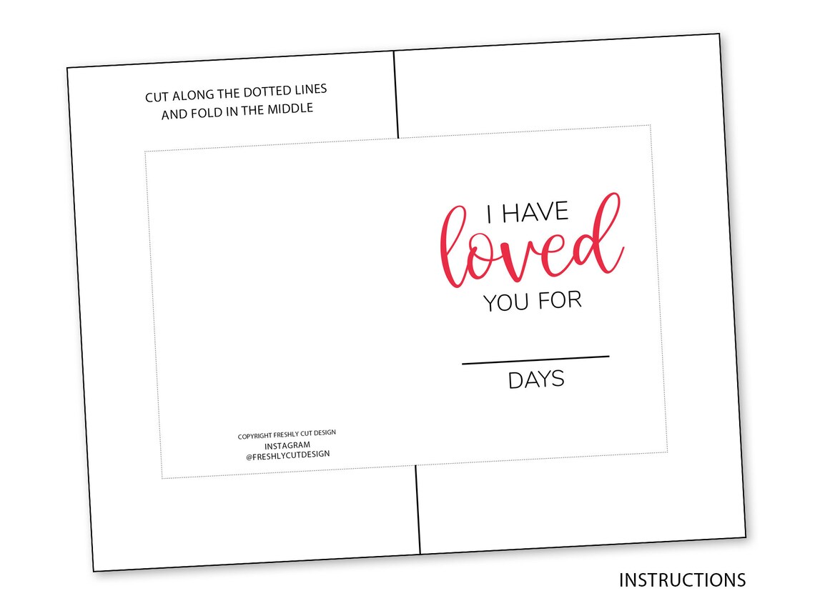I Have Loved You Printable Anniversary Card Instant Download - Etsy
