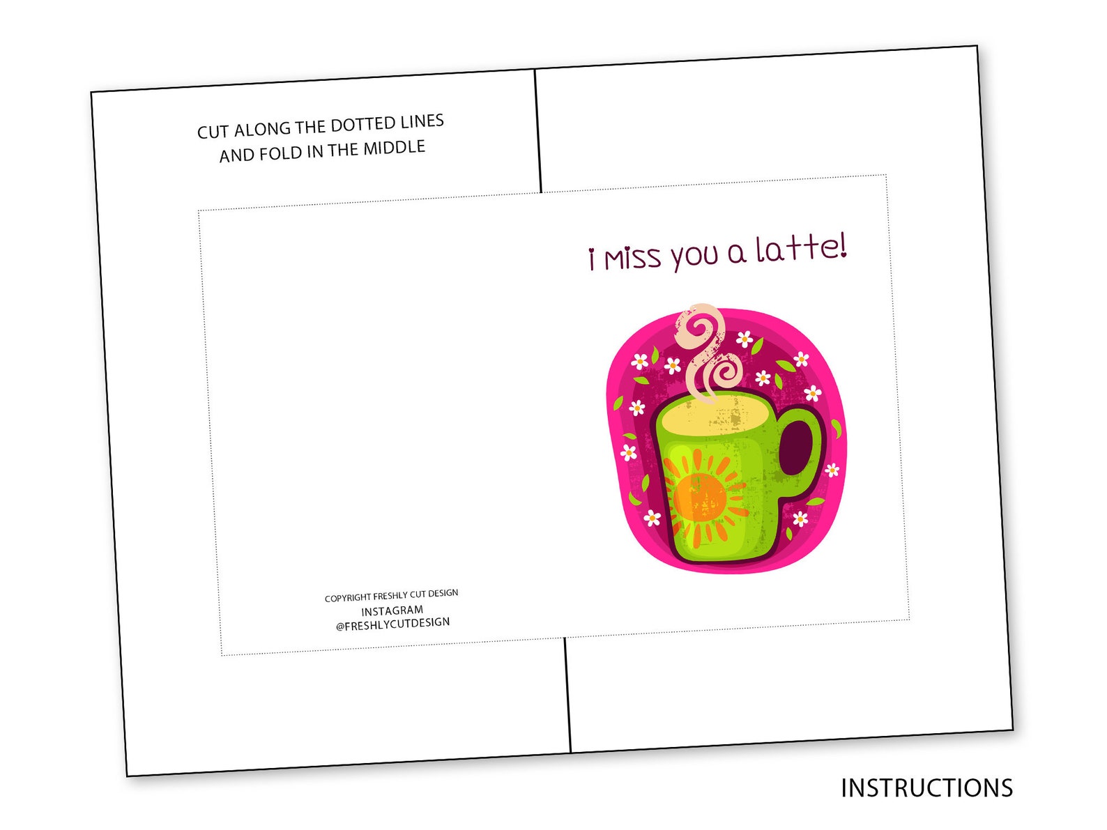I'll Miss You A Latte Free Printable