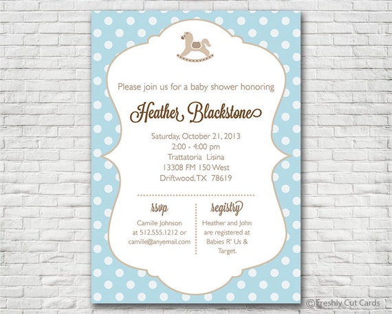 polka dot rocking horse