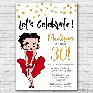 Party On With Betty Boop Invitation Imprimable Ou Imprime Etsy France Party On With Betty Boop Invitation Imprimable Ou Imprime Etsy France