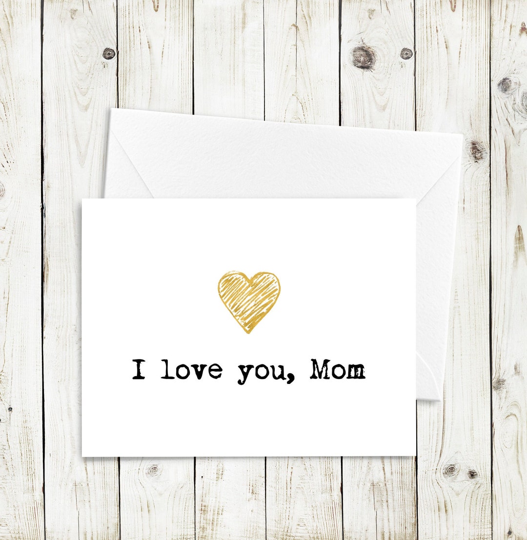 I Love You Mom Printable Greeting Card Instant Download Etsy I Love You Mom Printable Greeting Card Instant Download Etsy