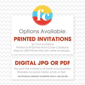 Sparkly Rainbow Birthday Party Invitation Printable or Printed w/ FREE Envelopes image 3