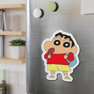 Crayon Shin Chan Die-Cut Magnet - Vinyl Magnet Kühlschrank Locker Niedlicher Charakter Sammeln Ästhetischer Dekor Japanischer Manga Anime Shinnosuke Geschenk