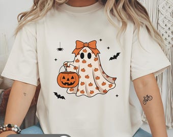 Lace Ghost Coquette PNG, Halloween Shirt Design