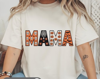Mama Kürbis Leopard Halloween PNG, Herbst Sublimationsdesign (digitaler Download)