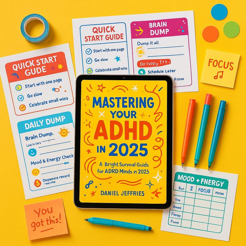 ADHD Survival Kit 2025 Ebook + Printable Toolkit | Brain Dump, Focus ...