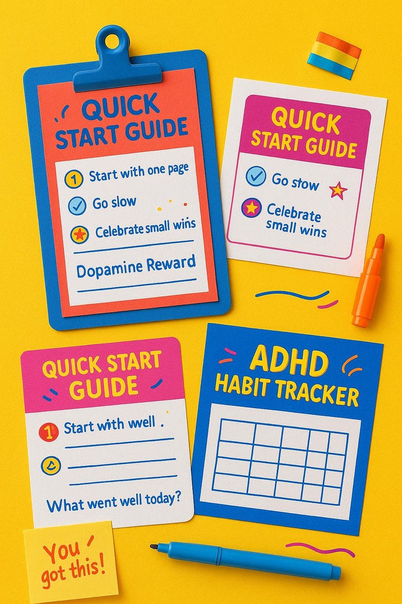 ADHD Survival Kit 2025 Ebook + Printable Toolkit | Brain Dump, Focus ...