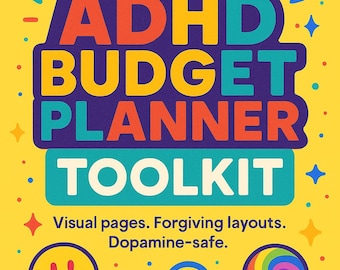 ADHD Budget Planner Toolkit | Dopamine-Safe Money Tracker | Printable & Visual Budget for Neurodivergent Adults
