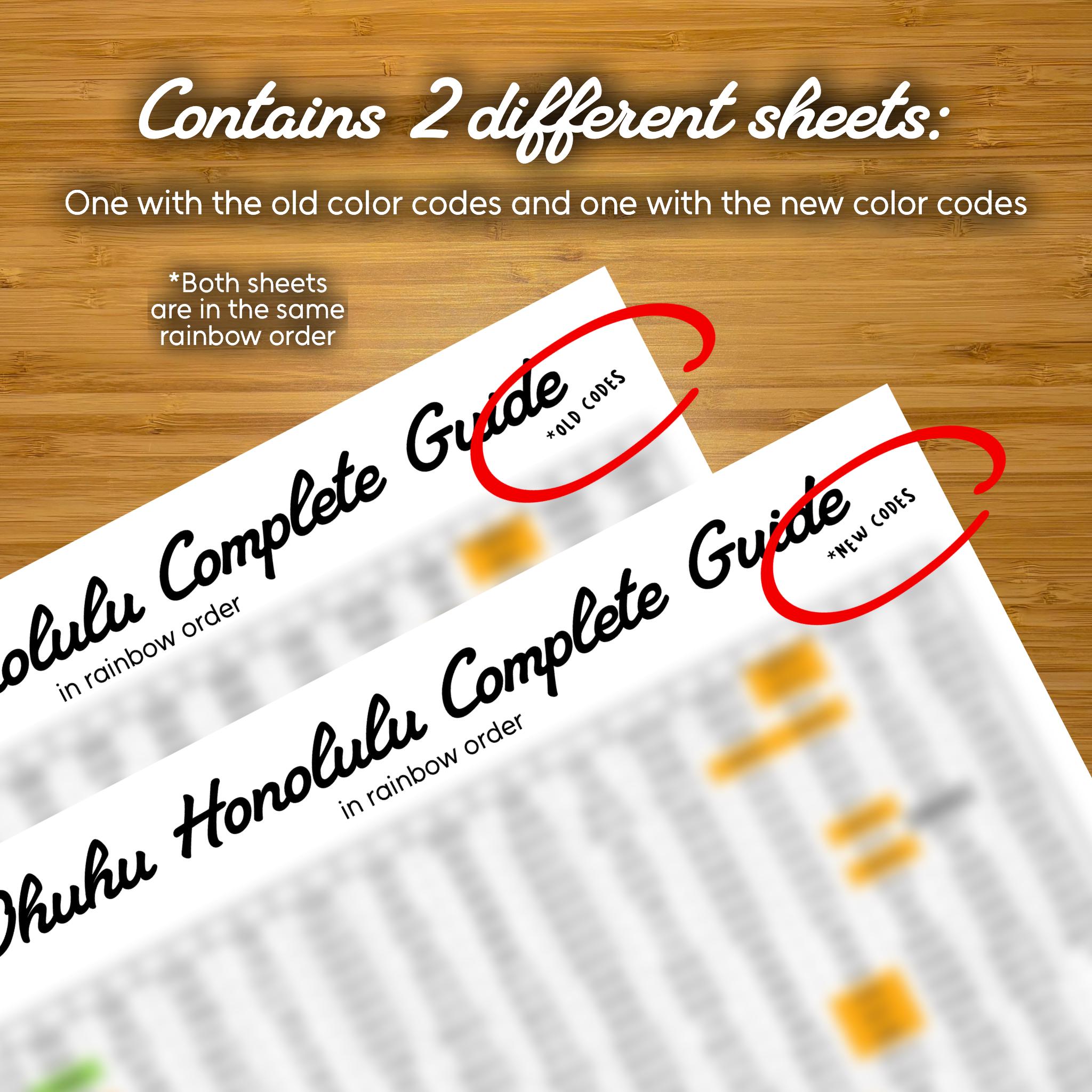 Hulu Color Code Ohuhu Honolulu Complete Guide (swatch Guide in RAINBOW Order) *OLD and ...