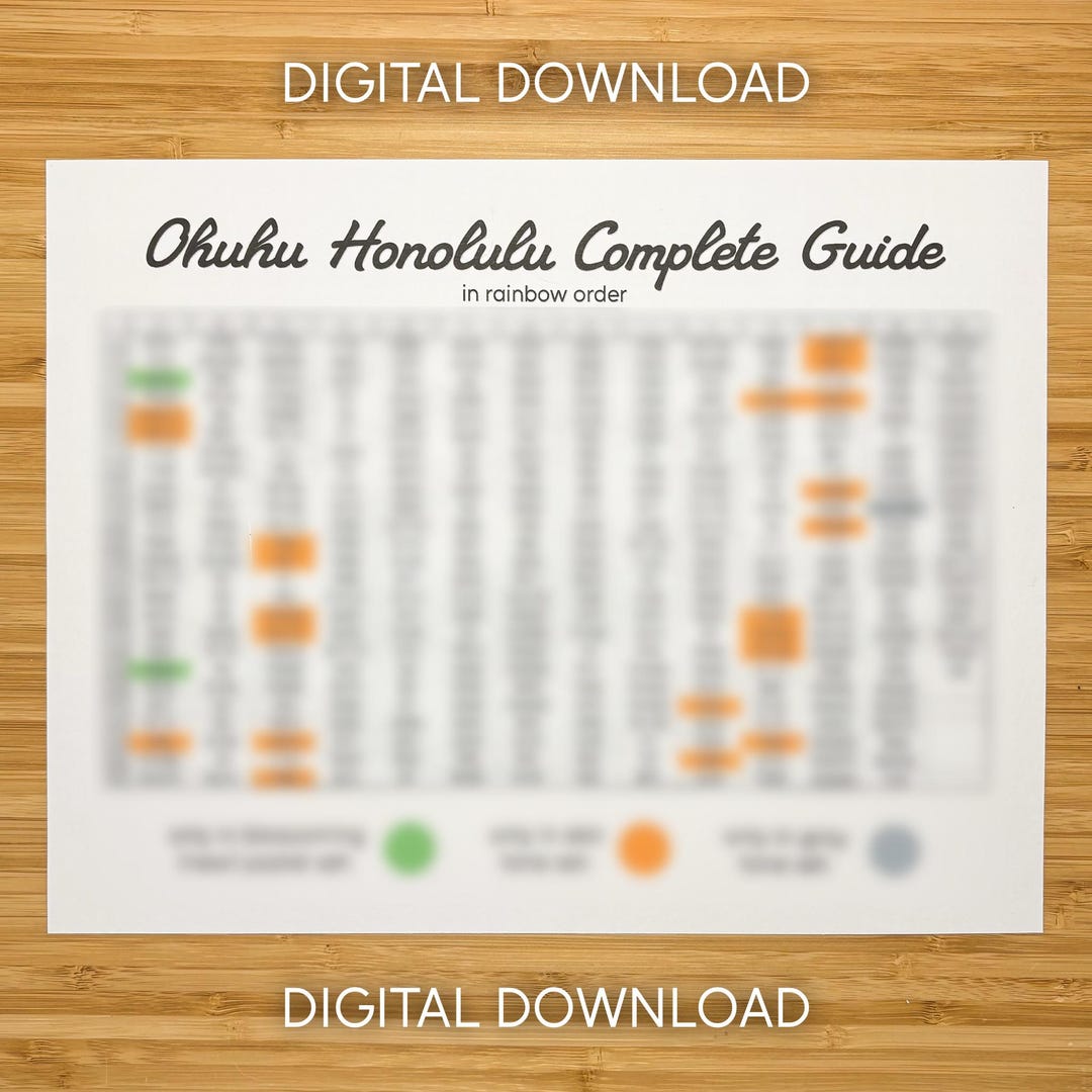 Hulu Color Code Ohuhu Honolulu Complete Guide (swatch Guide in RAINBOW Order) *OLD and ...