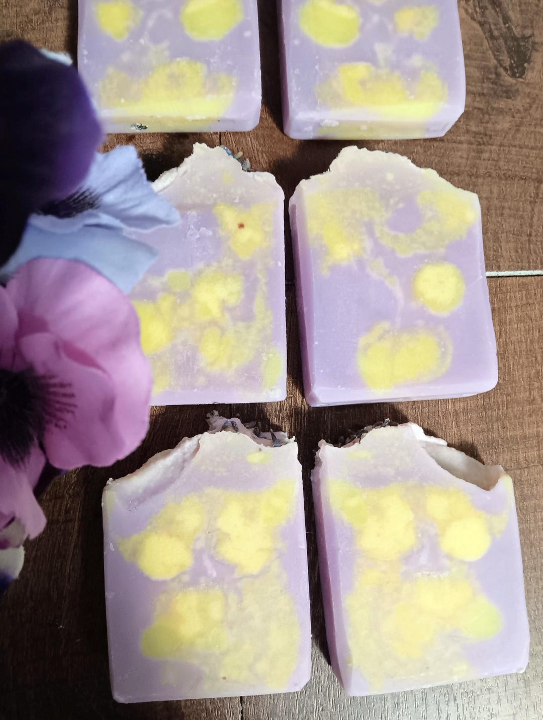 Lavender Lemon Soap Bar | Handmade Cold Process Natural Essential Oil ...