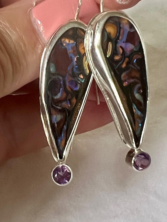 Dreamscape Droplets in Amethyst earrings