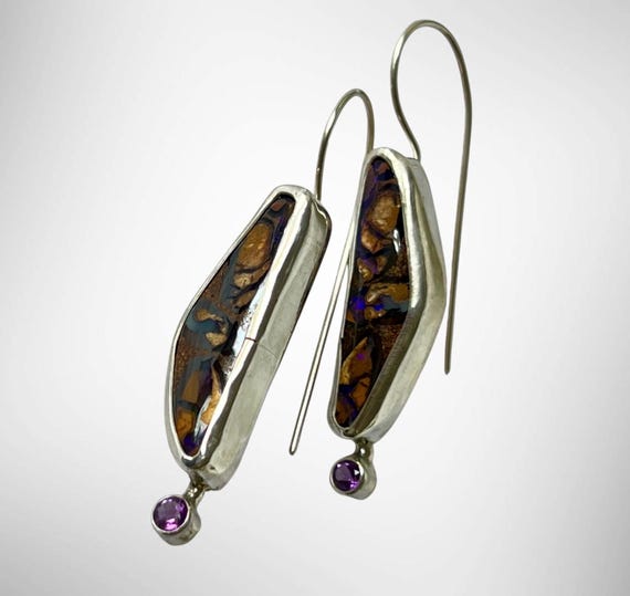 Dusken Hughes With Violet Echoes earrings