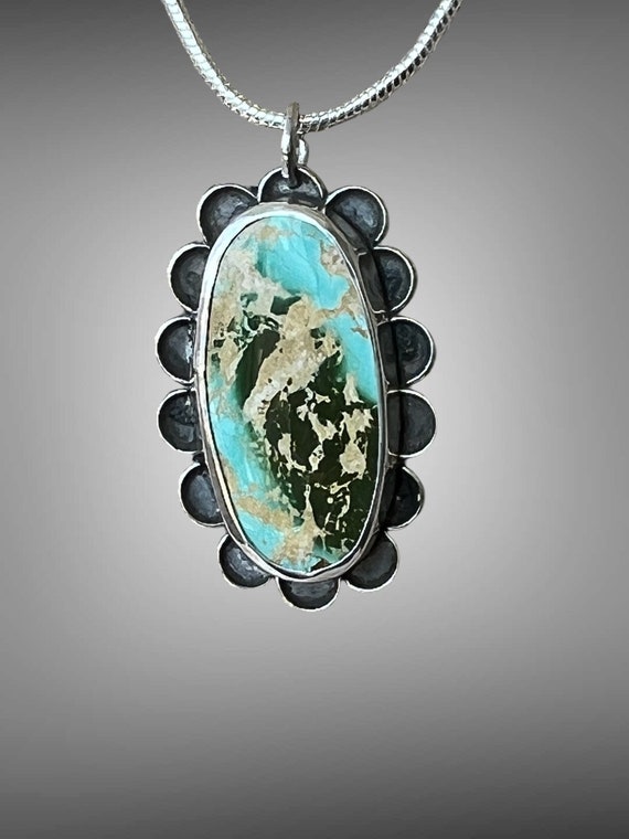 Unique Royston Turquoise Jewelry with Beautiful Scalloped Design