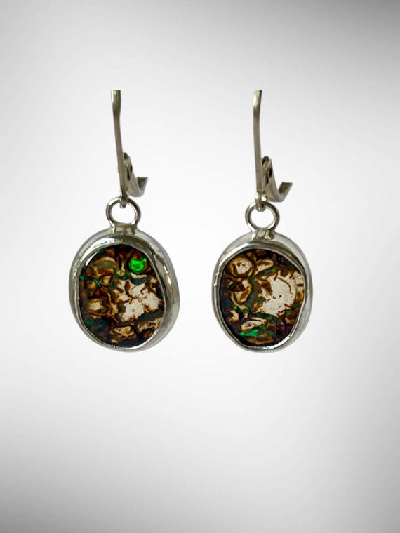 Marbled Echoes of Forrest Light earrings