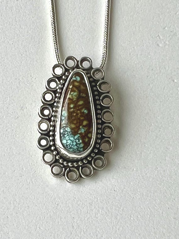 Gobi turquoise pendant
