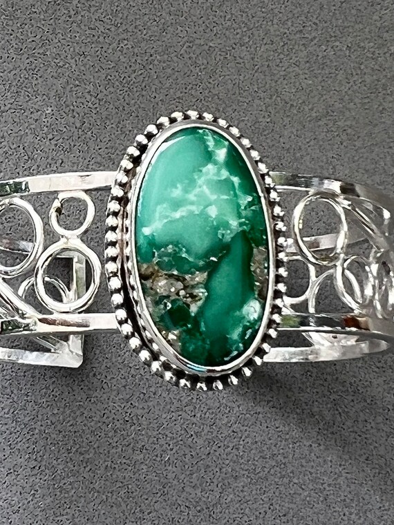 Broken Arrow Turquoise Cuff