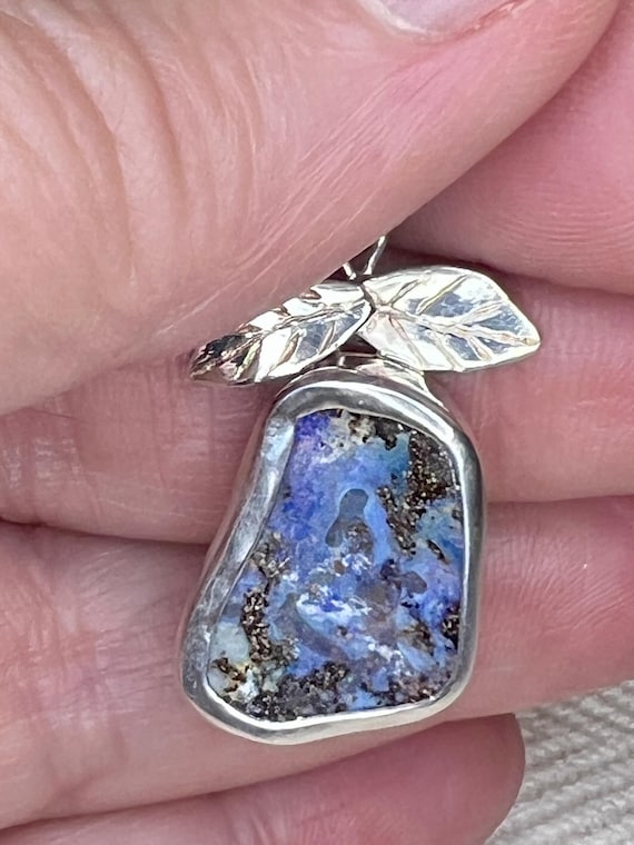 Blueberry opal pendant