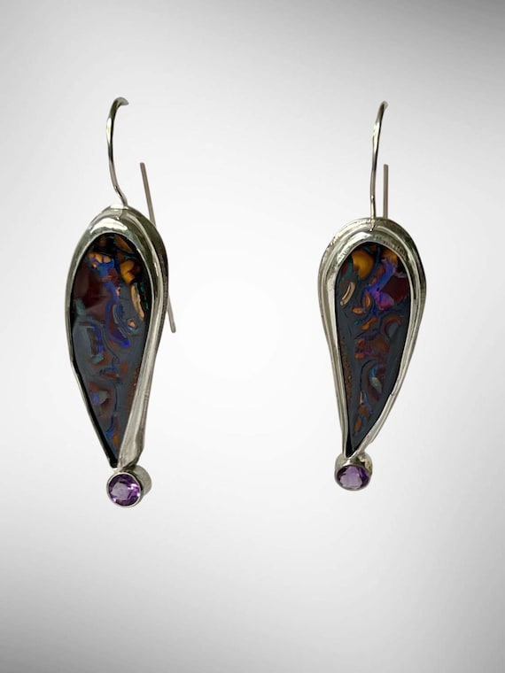 Dreamscape Droplets in Amethyst earrings