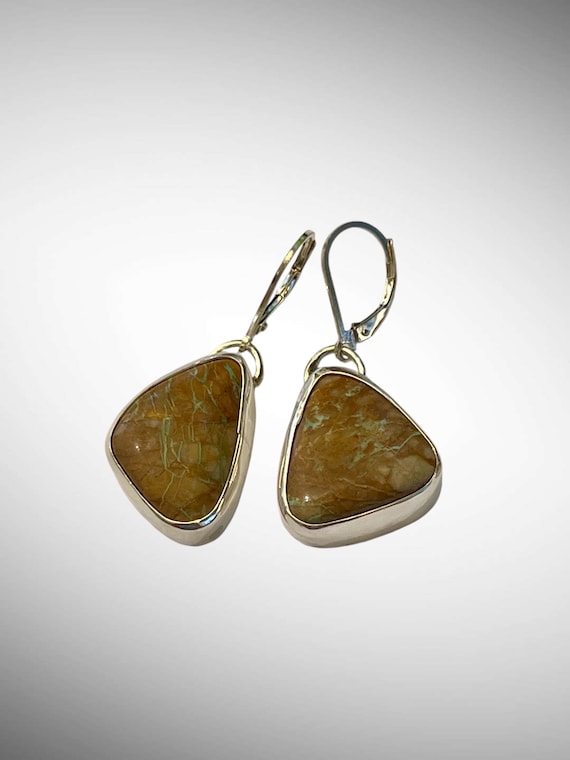 Australian boulder opal earrings