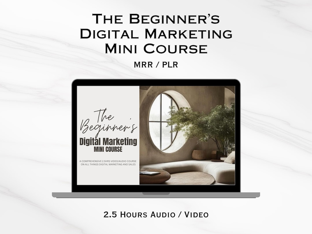 The Beginners Digital Marketing Mini Course | MRR PLR - Etsy