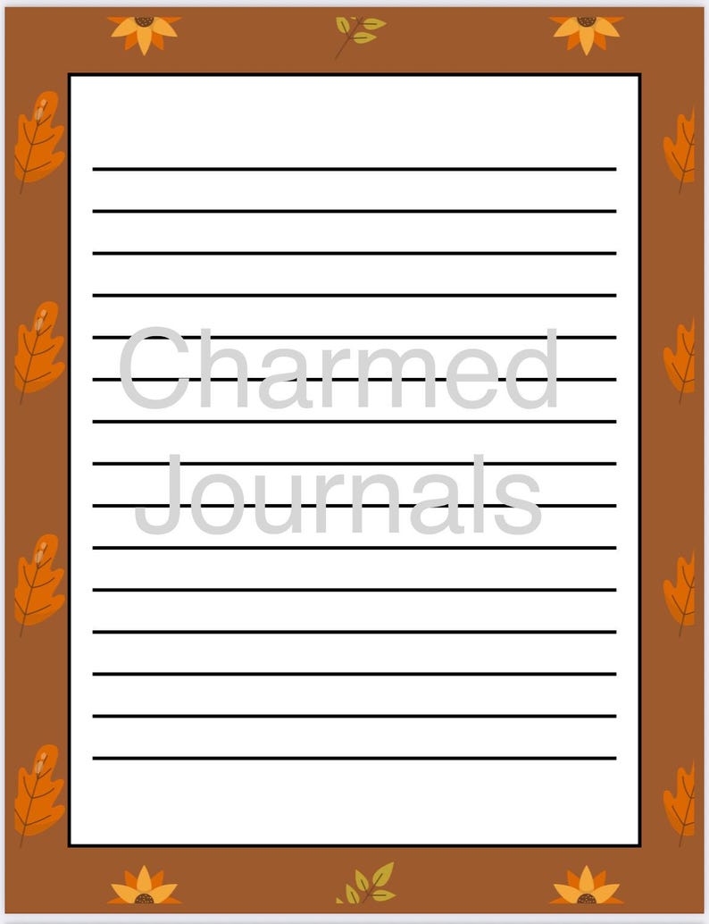 Fall Journal.pdf Fall Journal Template Printable PDF File - Etsy