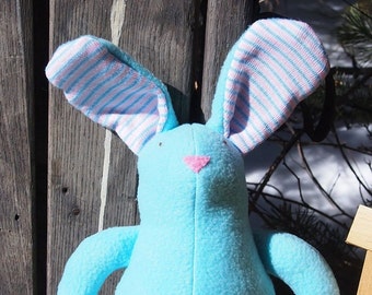 Baby's Hospital Hat or Onesie Ear Linings on Fleece Bunny