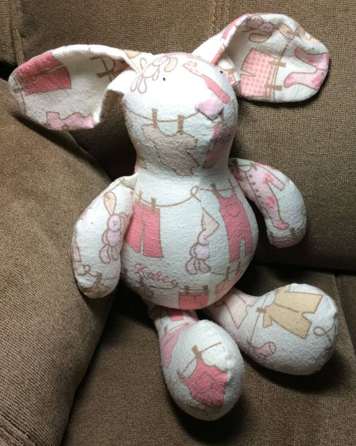 Receiving Blanket Bunny your baby's flannel receiving Etsy