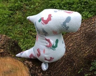 Receiving Blanket DINOSAUR -Plush Dinosaur made from Your Baby's Receiving Blanket - Baby Shower Gift - Baby's First Birthday