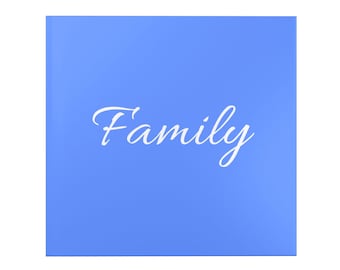 Family Hardcover Photo Book | Love Family Script Cover