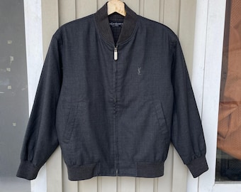 Vtg YSL Pour Homme Yves Saint Laurent Light Jacket Mens