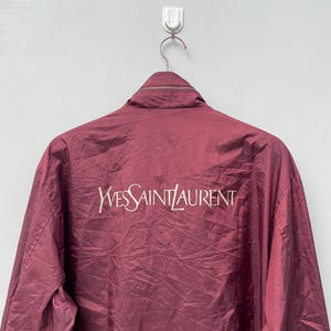 Vintage Yves Saint Laurent YSL Logo Script Light Jacket