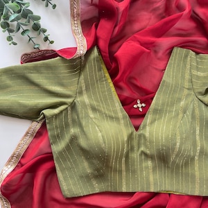 Afeera & Zoya in Olive Green